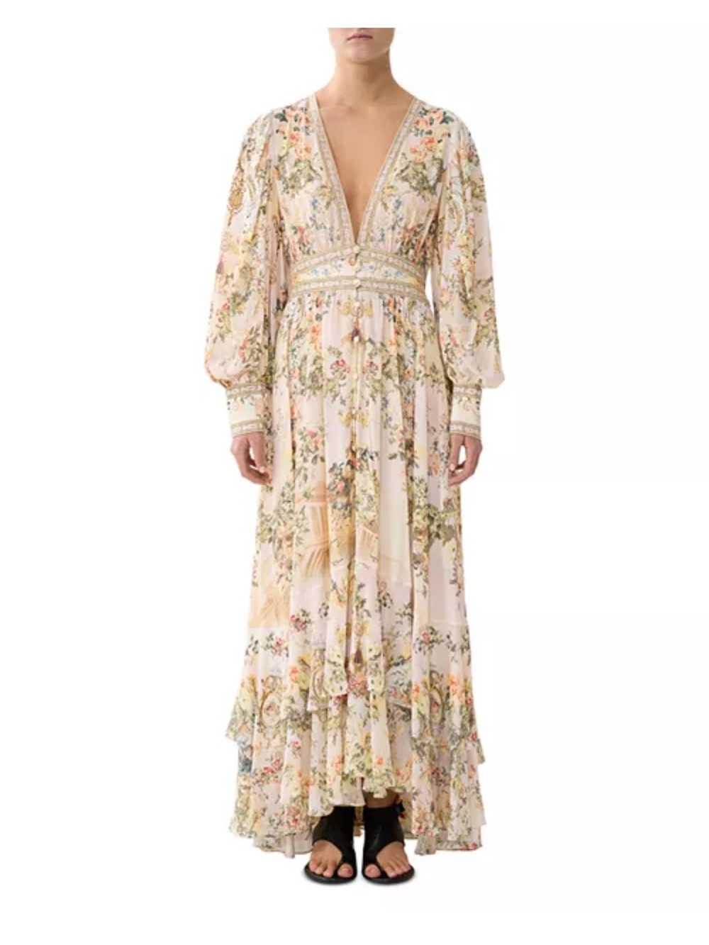Camilla Long Button Front Dress NWT sz xxs